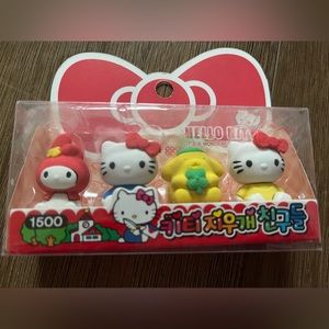 SANRIO-Imported (NWT) 4 Piece Character Eraser Set